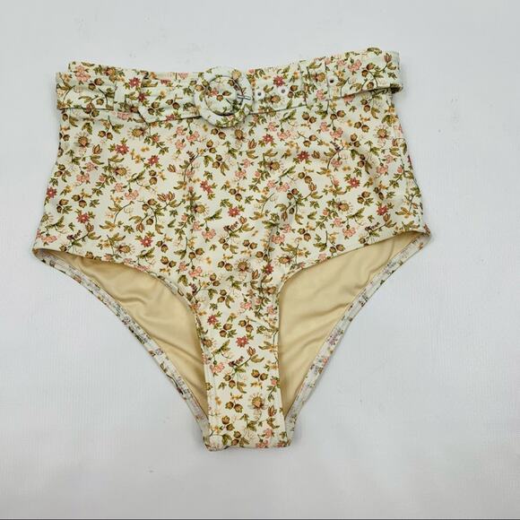 Peony La Boheme High Waist Belted Bikini Bottom - Picture 4 of 12